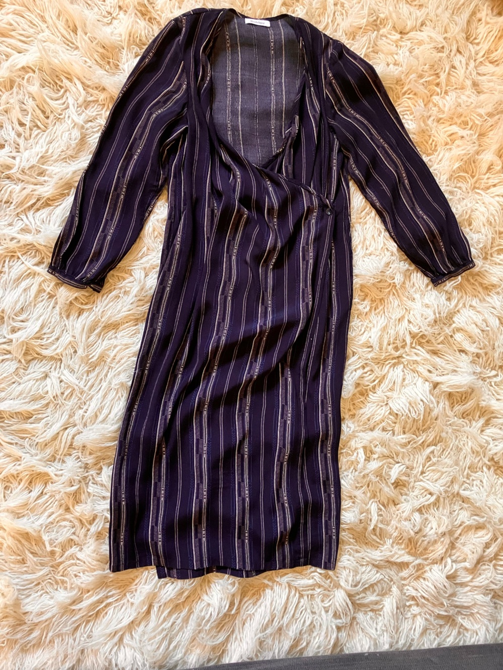Rodebjer Lu Bumble Dress in Dark Indigo Size M / L (no sash)